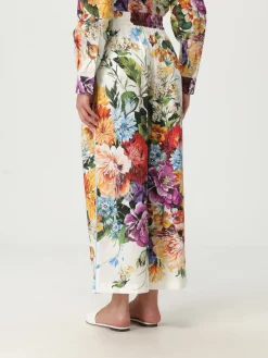 Pantalone Dolce & Gabbana in cotone con stampa floreale