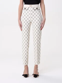 Pantalone Elisabetta Franchi in crêpe stampato