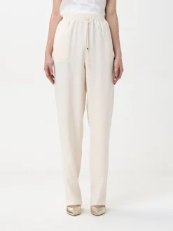 Pantalone Elisabetta Franchi in viscosa con stampa monogram