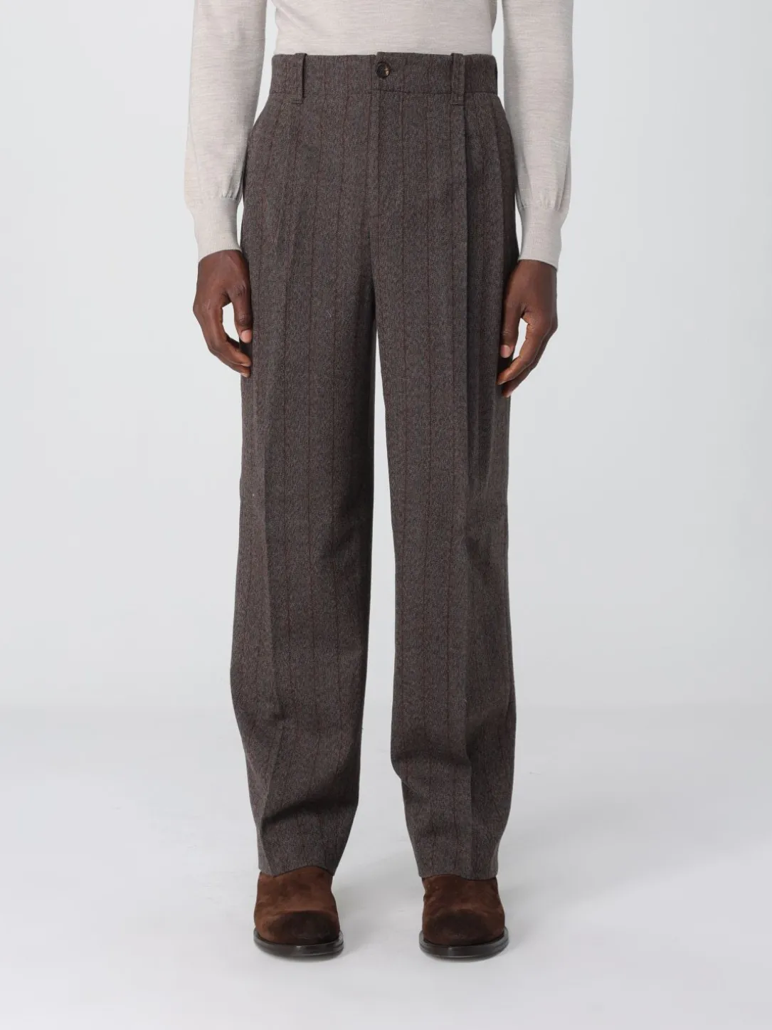 Pantalone in lana vergine gessata Golden Goose