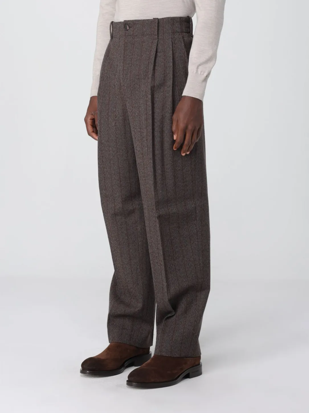 Pantalone in lana vergine gessata Golden Goose