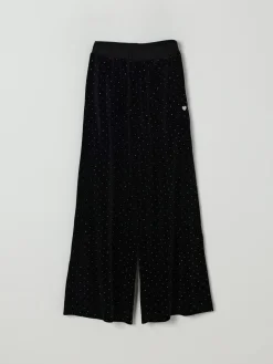 Pantalone in velluto con strass Monnalisa