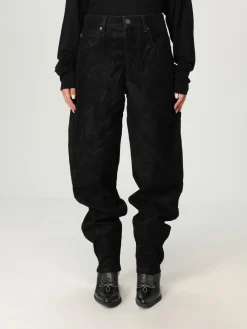 Pantalone Isabel Marant Etoile in denim spalmato