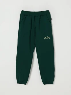 Pantalone jogging in cotone con logo GCDS Junior