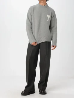 Pantalone jogging in lana Ami Paris