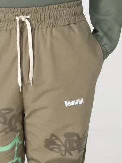 Pantalone jogging stampato Disclaimer