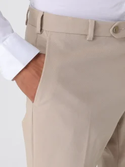 Pantalone Luigi Bianchi in cotone stretch