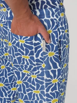 Pantalone Peninsula in lino con stampa floreale