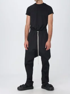 Pantalone Rick Owens in cotone con coulisse