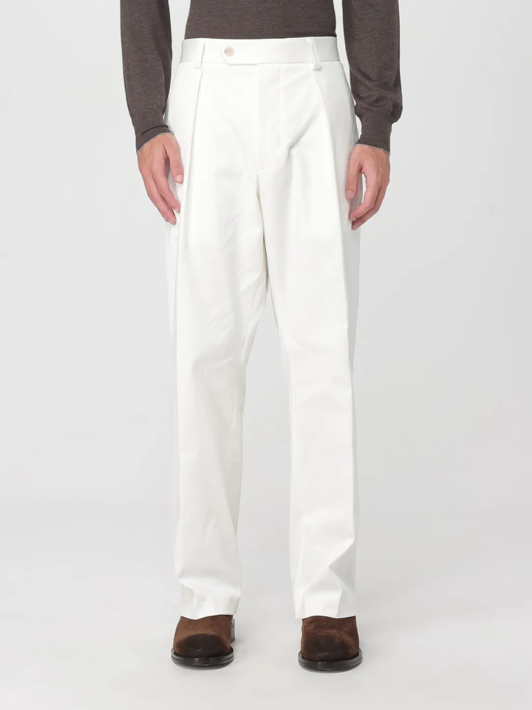 Pantalone sartoriale Boss in cotone stretch