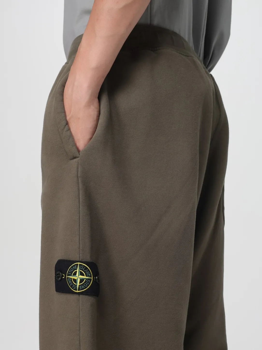 Pantalone Stone Island in cotone stretch