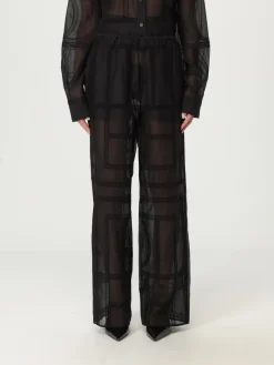 Pantalone Toteme in cotone e seta con monogram