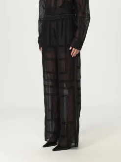 Pantalone Toteme in cotone e seta con monogram