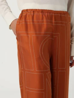 Pantalone Toteme in seta con logo