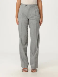 Pantalone Twinset in misto lana con stampa gessata