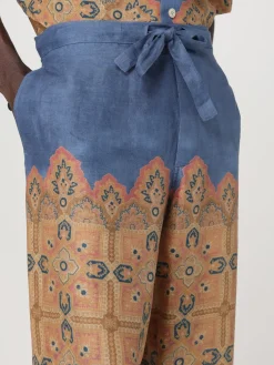 Pantalone Valentino in lino stampato