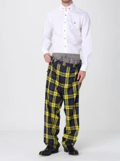Pantalone Vivienne Westwood in lana vergine con stampa check