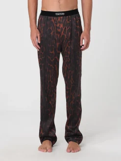 Pigiama Tom Ford in seta animalier