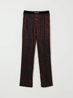 Pigiama Tom Ford in seta animalier