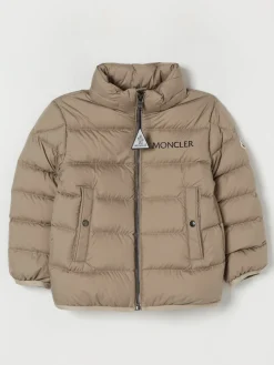 Piumino Bajan con logo e cappuccio estraibile Moncler