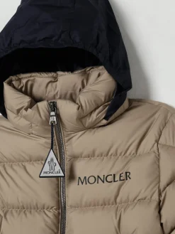 Piumino Bajan con logo e cappuccio estraibile Moncler
