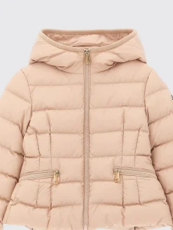 Piumino con cappuccio e bordi di pelliccia amovibile Moncler