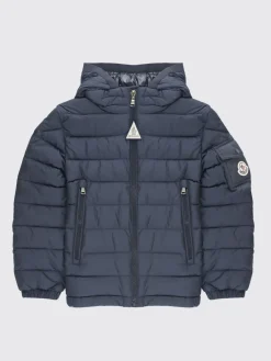 Piumino con cappuccio e logo Moncler