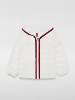 Piumino con cappuccio e logo Moncler
