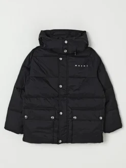 Piumino con cappuccio Marni con logo