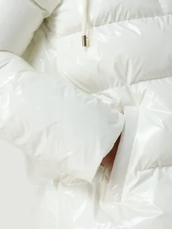 Piumino con cappuccio Pinko in nylon trapuntato