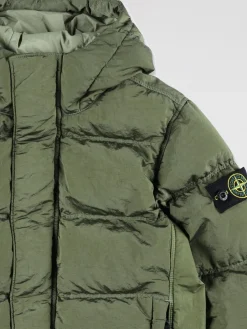 Piumino con cappuccio Stone Island Junior