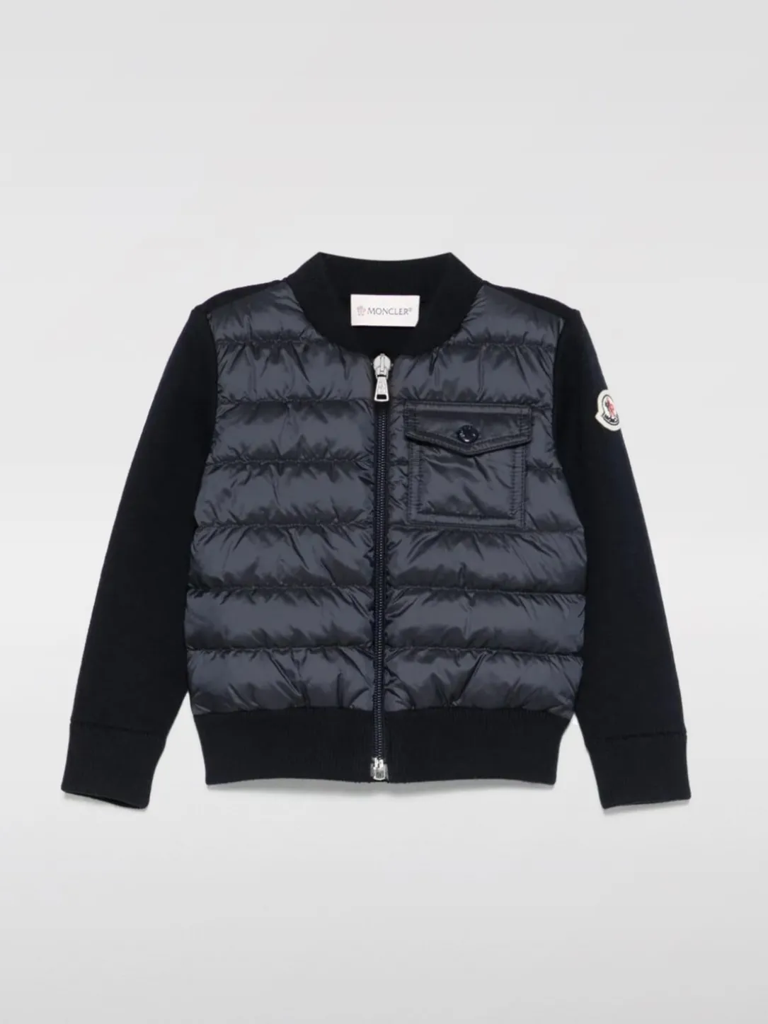 Piumino con logo Moncler in nylon
