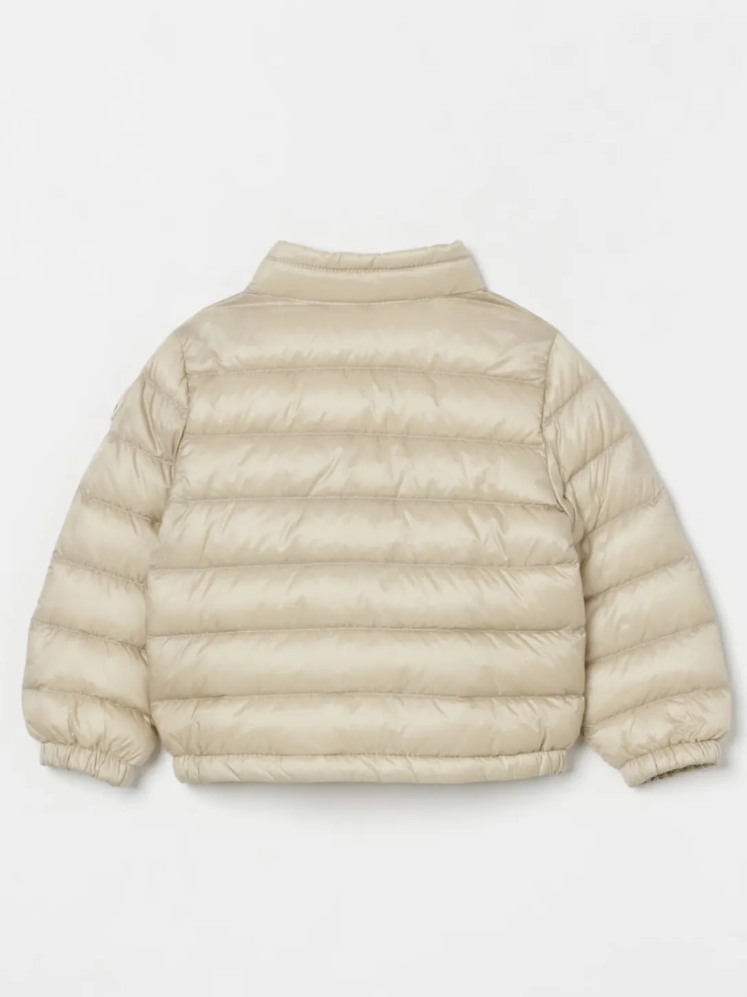Piumino con logo Moncler in nylon imbottito