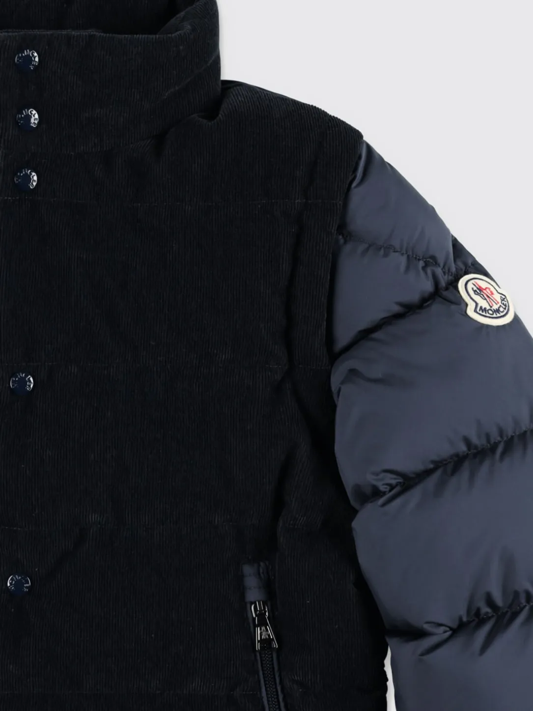 Piumino imbottito con logo Moncler