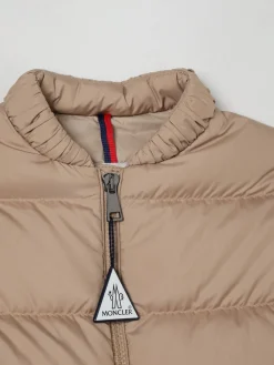 Piumino in nylon con logo Moncler