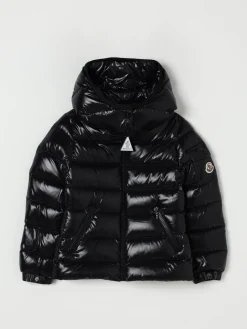 Piumino in nylon lucido con logo Moncler