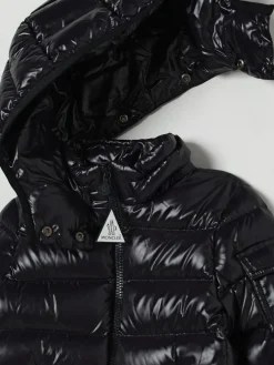 Piumino in nylon lucido con logo Moncler