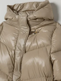 Piumino lucido con cappuccio Moncler