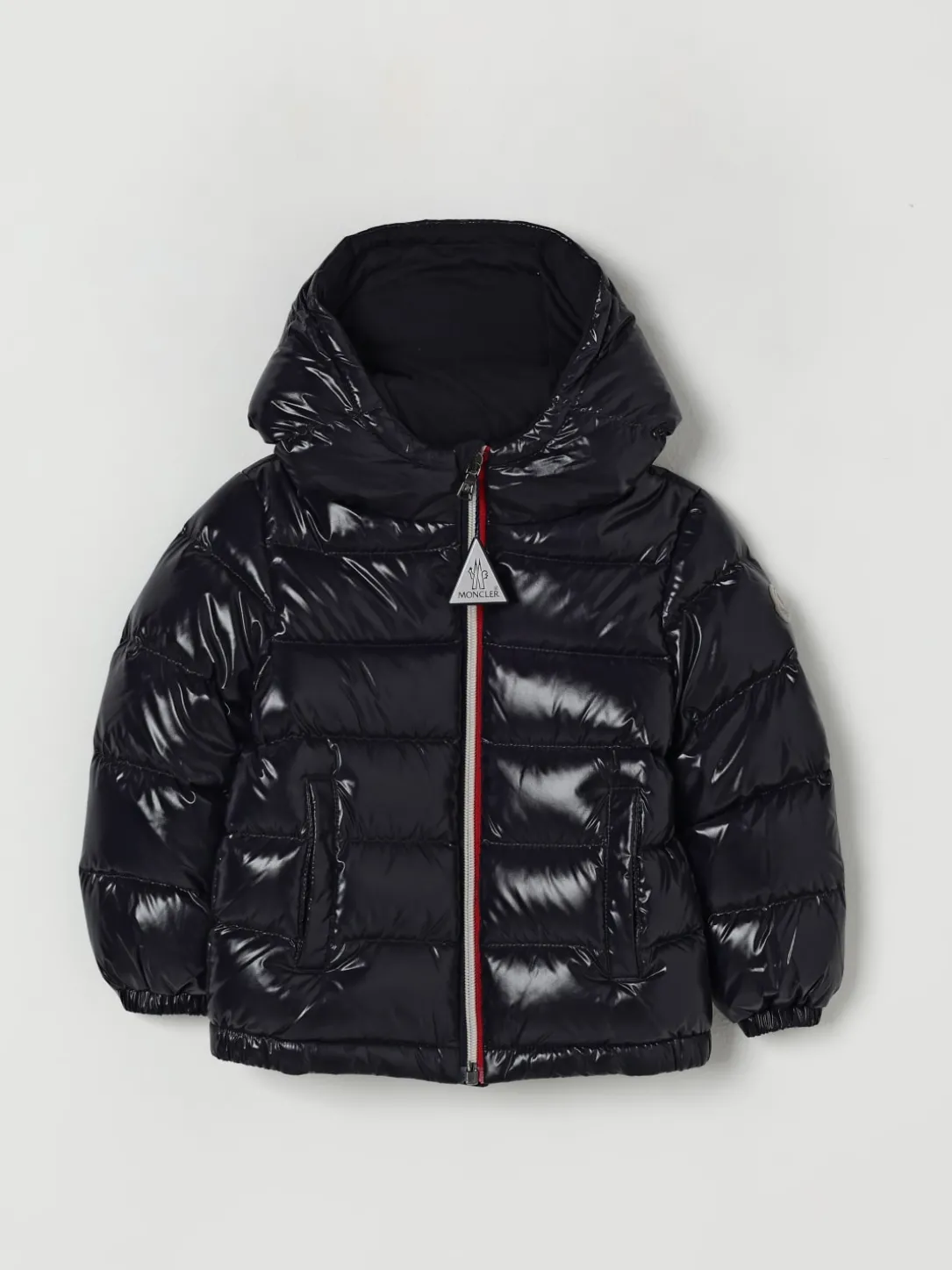 Piumino New aubert lucido con cappuccio Moncler