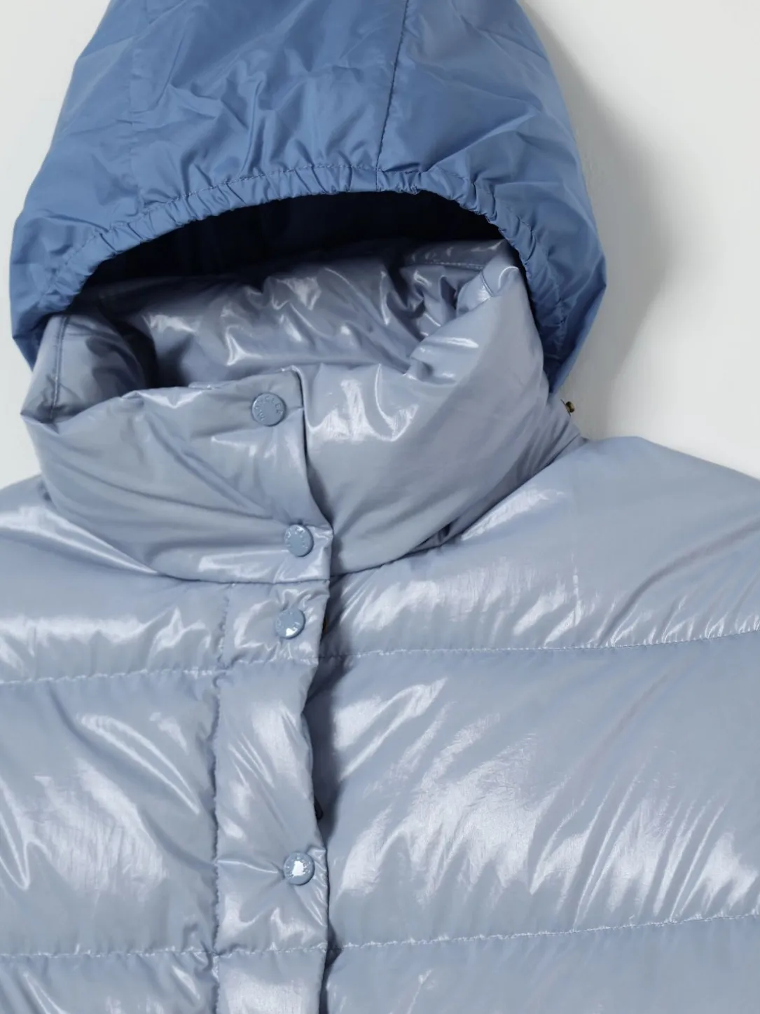 Piumino Puivert lucido con cappuccio estraibile Moncler