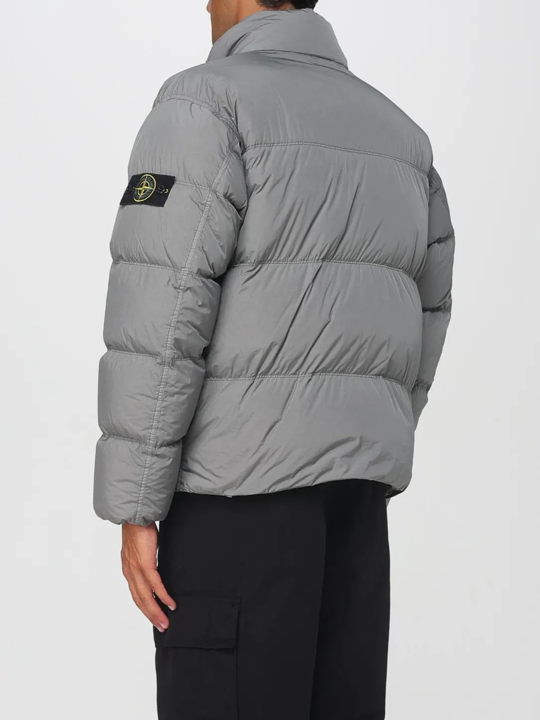 Piumino Stone Island in nylon trapuntato