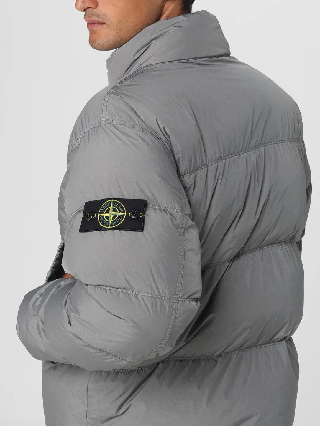 Piumino Stone Island in nylon trapuntato