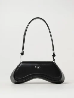 Play-Borsa a spalla in pelle semilucida Diesel