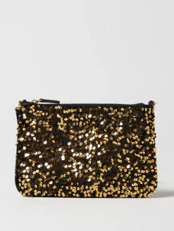 Pochette Coccinelle in pelle e paillettes