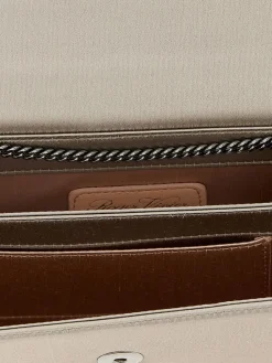 Pochette Efflorescence in raso Roger Vivier