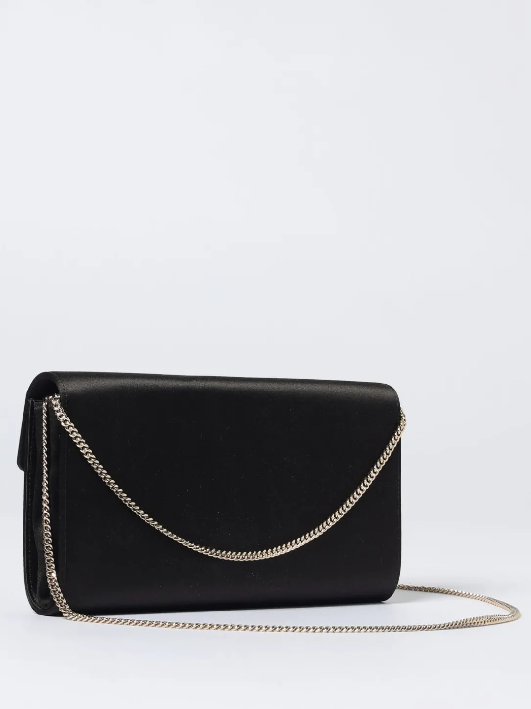 Pochette Efflorescence Roger Vivier in raso con fibbia gioiello