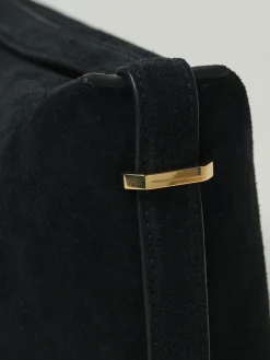 Pochette in pelle scamosciata con cintura Toteme