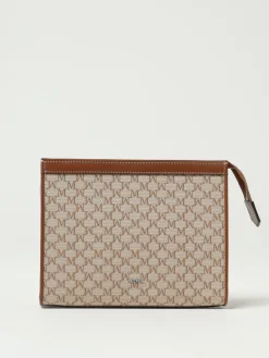 Pochette in tela di cotone e pelle Max Mara