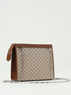 Pochette in tela di cotone e pelle Max Mara