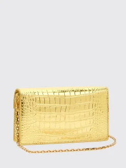 Pochette Medusa 95 Wallet On Chain In Gold Versace